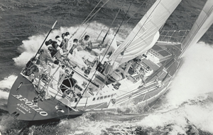 Apollo going upwind in the 1984 Sydney Hobart