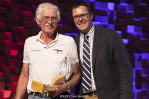 Kendall Barry-Cotter - Katwinchar - 2nd IRC Division 7, 1st Grand Veterans, 3rd Veterans.  With Tasports General Manager.