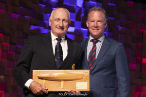 Noel Cornish - St Jude - 1st IRC Division 3, 2nd ORCi Division 2.  With Tasmania Premier Will Hodgman.