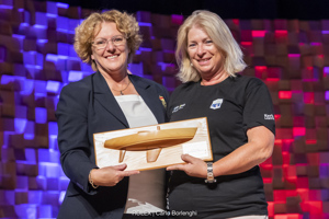 Jane Tate Memorial Trophy - Stephanie Kerin, Active Again.  With RYCT Commodore Tracy Matthews.