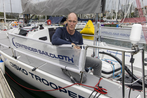 Rolex Sydney Hobart 2021 Press Conference - Cruising Yacht Club of Australia - JUles Hall on biard Disko Trooper_Contender Sailcloth