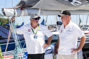SAILING - Rolex Sydney Hobart Double handed press conference - 21/12/2021
ph. Andrea Francolini
Rod Smallman, Leeton Hulley (dark hat)
Boat MAVERICK