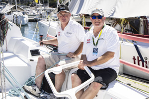 SAILING - Rolex Sydney Hobart Double handed press conference - 21/12/2021
ph. Andrea Francolini
Rod Smallman, Leeton Hulley (dark hat)
Boat MAVERICK