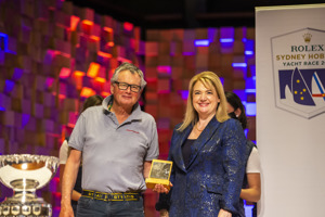 Official Trophy Presentation - Bruce Taylor, Owner/Skipper Chutzpah, 1st IRC Division 2