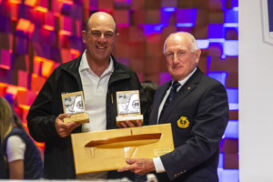 Official Trophy Presentation - Matt Allen, Owner/Skipper Ichi Ban, 2nd ORCi Division 2, 1st IRC Division 1, 1st Yacht under 18.5 metres over the Finish Line, 1st Overall