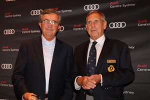 CYCA Vice Commodore Arthur Lane with Pretty Woman co-owner and skipper Richard Hudson.