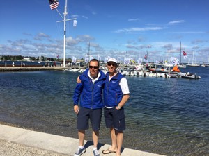 Chris and Guido at the 2015 Rolex New York Yacht Club Invitational Cup. 