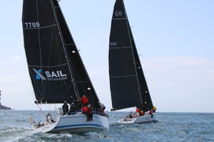 Pretty Woman leading Sail Exchange out of Sydney Harbour
