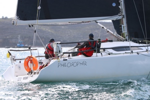 2022 Flinders Islet Race start - 2-Handed boat Philosopher