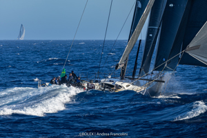 BLACK JACK, Sail No: 525100, Owner: Peter Harburg, Skipper: Mark Bradford, State: QLD, Design: Reichel/Pugh 100, LOA: 30