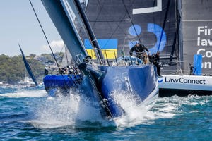 BLACK JACK, Sail No: 525100, Owner: Peter Harburg, Skipper: Mark Bradford, State: QLD, Design: Reichel/Pugh 100, LOA: 30
