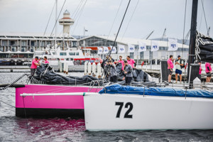 URM Group and Stefan racing tied in the Kings Pier Marina