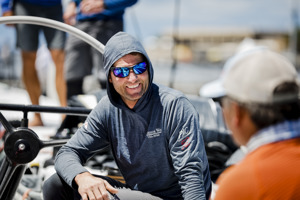 On board Warrior Won at the dock