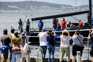 Patrice entering the marina