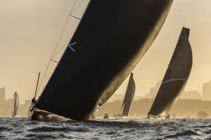 Cabbage Tree Island Race 2023 - Andoo Comanche being chased by SHK Scallywag
