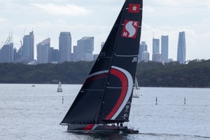Cabbage Tree Island Race 2023 - SHK Scallywag approaching the finish line
