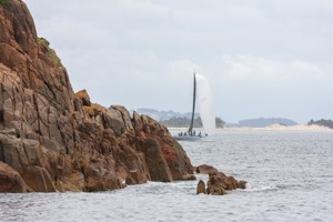 Marcus Grimes' Insomnia passing close to Cabbage Tree Island