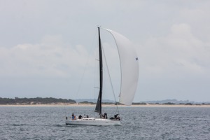 Flying Cloud approaching Cabbage Tree Island