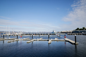 Kings Pier Marina in Hobart - waiting for the boats to finish