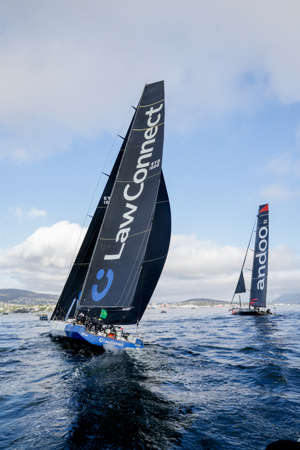 LawConnect and Andoo Comanche head to the finish of the 2023 RSHYR
