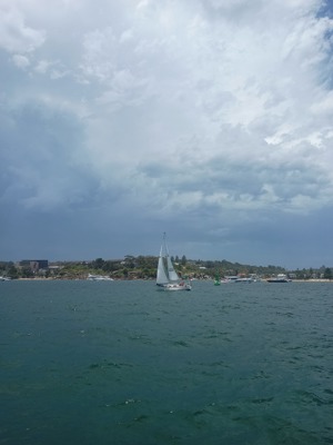 View from Sylph VI in Sydney Harbour