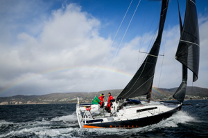 Mistral approaching the finish in River Derwent