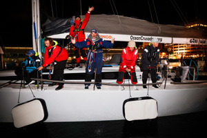 Ocean Crusaders J-Bird berthing in Kings Pier Marina