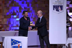 Calibre 12, 3rd Corinthian IRC - presented by RYCT Commodore Richard Bevan to owner Richard Williams