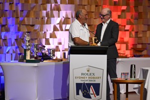 Midnight Rambler, 3rd IRC Division 4 - presented to owner Ed Psaltis by Councillor John Kelly