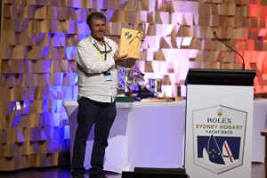 Lenny, Winner of the Polish Trophy for the yacht travelling from the furthest port on he own bottom to compete - presented to owner Charles Devanneaux.