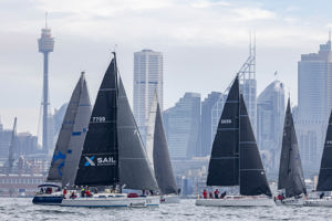 Noakes Sydney Gold Coast Yacht Race 2024 - Start Line.