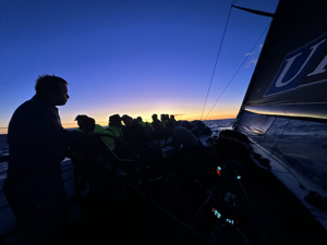 On board URM Group early evening on Day 2 as they approach the finish