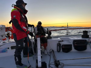 Farr 43 Wild Oats late in the afternoon.