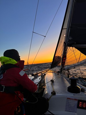 Early morning on Gordon Smith's Wild Oats