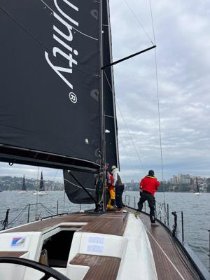 Beneteau First 53 Odin preparing for the start