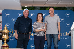 2024 Noakes Sydney Gold Coast Yacht Race Prizegiving - Min River, 3rd IRC Division 3, 2nd Double Handed IRC.    Image: Ashley Dart
