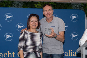 2024 Noakes Sydney Gold Coast Yacht Race Prizegiving - Min River, 3rd IRC Division 3, 2nd Double Handed IRC.    Image: Ashley Dart