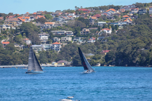 2024 Flinders Islet Race start - Koa leading Smuggler.    Image: David Hislop
