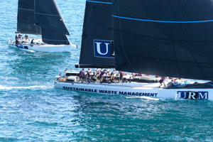 2024 Flinders Islet Race start - URM Group closely followed by the Cookson 12 Calibre 12.   Image: David Hislop