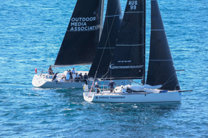 2024 Flinders Islet Race start - Disko Topper and Crystal Cutter III.   Image: David Hislop