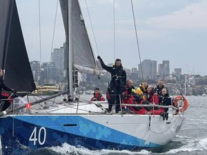 2024 Tollgate Islands Race - Navy One before the start