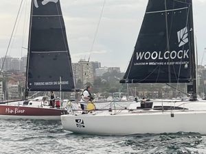 2024 Tollgate Islands Race - Double-Handed competitors Blue Planet and Min River before the start