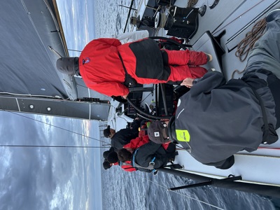 2024 Tollgate Islands Race - on board Whisper as it approaches Tollgate Islands