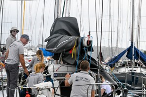 Preparations on J/130 Ragtime.   Image: CYCA | David Hislop
