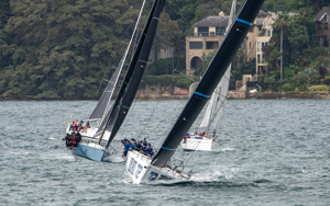 2024/25 Audi Centre Sydney BWPS | Bird Island Race start - URM Group followed by Smuggler.   Image: Mike Selbie