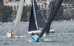 2024/25 Audi Centre Sydney BWPS | Bird Island Race start - Antipodes (foreground). Oroton Drumfire,(l), Kenreki and Wots Next (6559).   Image: Mike Selbie