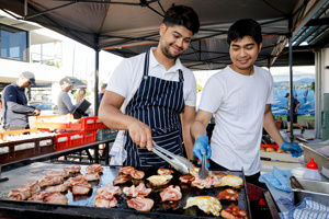 RSHYR 2024 dockside ambience - pre-race egg & bacon rolls..   Image: CYCA | Salty Dingo