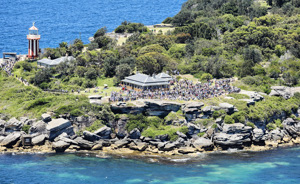 Some of the crowd viewing the start from South Head.   Image: ROLEX | Carlo Borlenghi