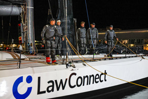 2024 Rolex Sydney Hobart - line honours - LawConnect preparing to tie up.   Image: CYCA | Salty Dingo