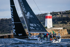 Ocean Crusaders at the Iron Pot - 11 nautical miles to the finish.    Image: CYCA | Salty Dingo